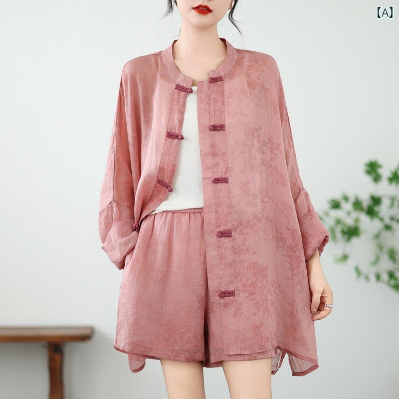 ファッション 服 オシャレ カワイイ シンプル 大カワイイ サイズ 婦服 フレンチ シングル レトロ プレート プリント スーツ トップス ワイド レッグ パンツ