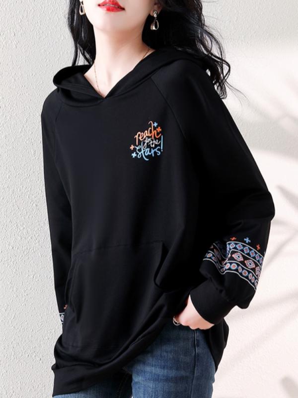 ファッション 服 オシャレ カワイイ シンプル 大カワイイ サイズ 婦服 秋 フード スウェットシャツ スリムトップス ジャケット