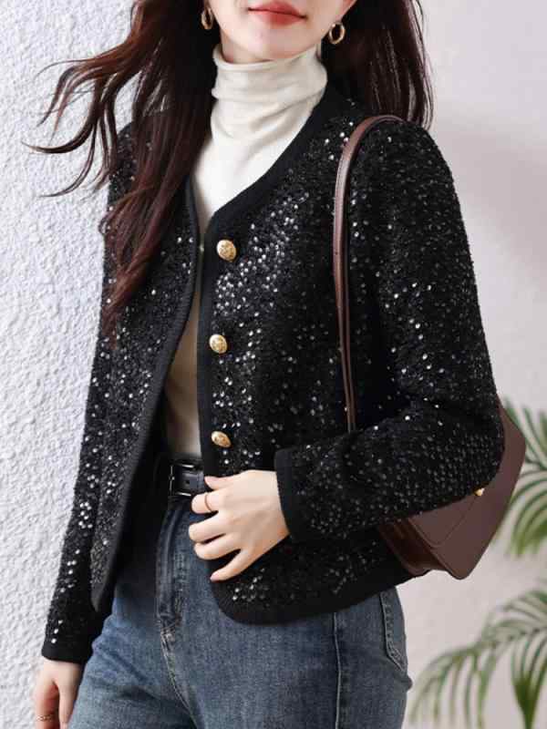 ファッション 服 オシャレ カワイイ シンプル 大カワイイ サイズ 婦服 秋冬 ハイエンドフレグランスジャケット トップス