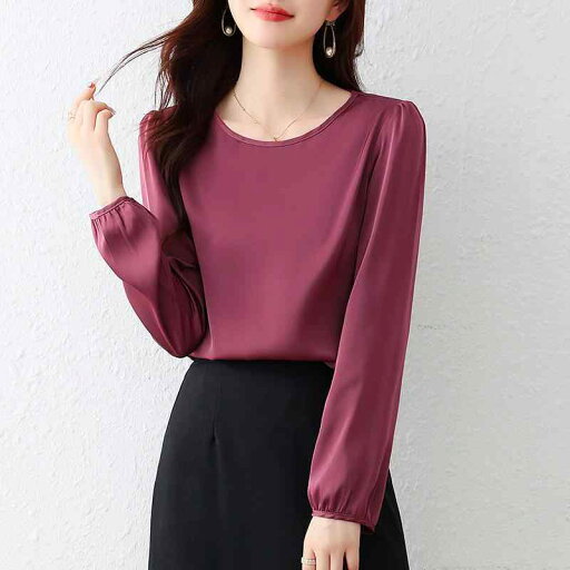 ファッション 服 オシャレ カワイイ シンプル 大カワイイ サイズ 婦服 ラウンドネック シャツ 秋 シンプル トップス ファッション 服 オシャレ カワイイ シンプル 大カワイイ サイズ 婦服 ラウンドネック シャツ 秋 シンプル トップス