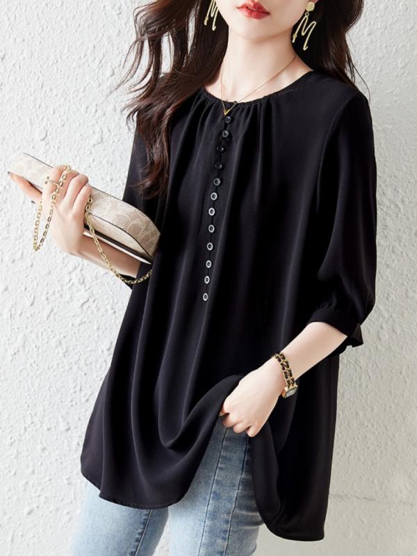 ファッション 服 オシャレ カワイイ シンプル 大カワイイ サイズ 婦服 夏 半袖 T シャツ スリムトップス