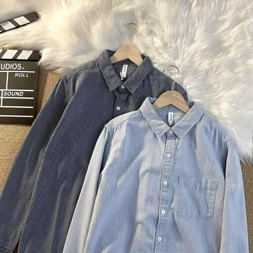 メンズ ファッション 服 男性用 オシャレ シンプル 大人 かっこいい 大きいサイズ ストリート 紳士服 ピンストライプ オックスフォード 長袖 シャツ カップル トップス スタイル カジュアル 秋冬 メンズ ファッション 服 男性用 オシャレ シンプル 大人 かっこいい 大きいサイズ ストリート 紳士服 ピンストライプ オックスフォード 長袖 シャツ カップル トップス スタイル カジュアル 秋冬