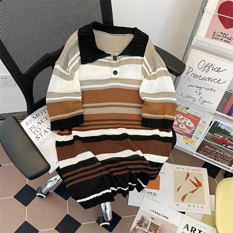 メンズ ファッション 服 男性用 オシャレ シンプル 大人 かっこいい 大きいサイズ ストリート 紳士服 クール ストライプ ポロシャツ 半..