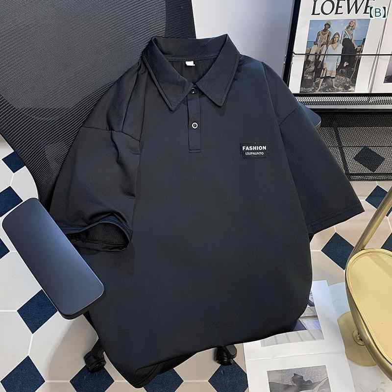 メンズ ファッション 服 男性用 オシャレ シンプル 大人 かっこいい 大きいサイズ ストリート 紳士服 ストリート ポロシャツ 夏 レトロ 半袖 T シャツ カレッジ スタイル カジュアル トップス