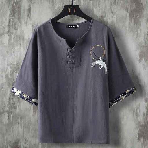 メンズ ファッション 服 男性用 オシャレ シンプル 大人 かっこいい 大きいサイズ ストリート 紳士服 七分袖 T シャツ ゆったり ファッション 綿麻 半袖 トップス メンズ ファッション 服 男性用 オシャレ シンプル 大人 かっこいい 大きいサイズ ストリート 紳士服 七分袖 T シャツ ゆったり ファッション 綿麻 半袖 トップス