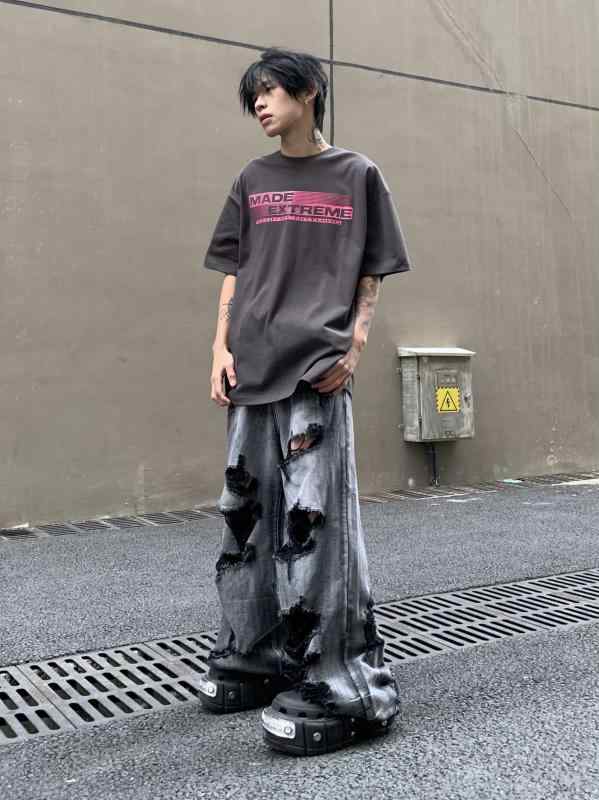 メンズ ファッション 服 男性用 オシャレ シンプル 大人 かっこいい 大きいサイズ ストリート 紳士服 プリント オールド 半袖 T シャツ 夏 アメリカンストリート カップル トップス