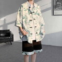 メンズ ファッション 服 男性用 オシャレ シンプル 大人 かっこいい 大きいサイズ ストリート 紳士服 半袖 シャツ サマー スーツ プレート ボタン チュニック 唐 ツーピース