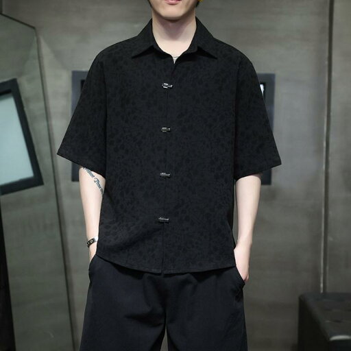 メンズ ファッション 服 男性用 オシャレ シンプル 大人 かっこいい 大きいサイズ ストリート 紳士服 半袖 シャツ 夏 レトロ ハイエンド トップス メンズ ファッション 服 男性用 オシャレ シンプル 大人 かっこいい 大きいサイズ ストリート 紳士服 半袖 シャツ 夏 レトロ ハイエンド トップス