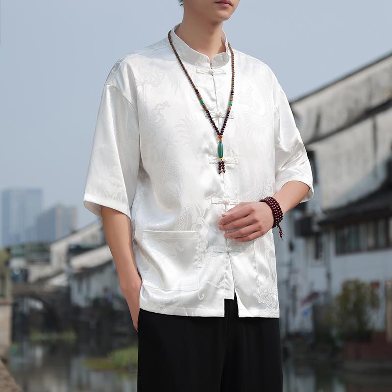 メンズ ファッション 服 男性用 オシャレ シンプル 大人 かっこいい 大きいサイズ ストリート 紳士服 シャツ 半袖 夏 レトロ スタイル ..