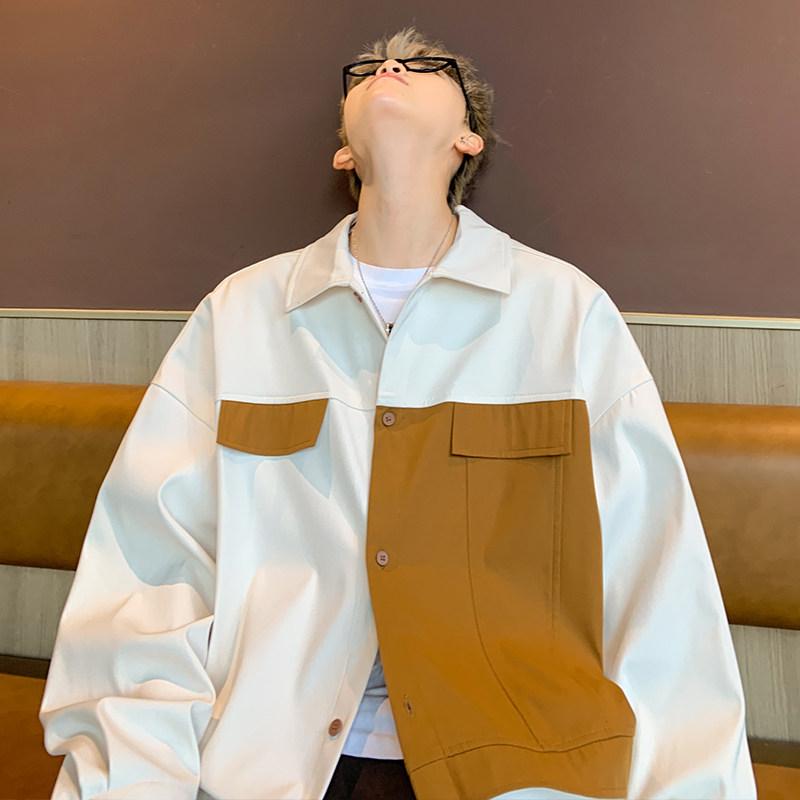 メンズ ファッション 服 男性用 オシャレ シンプル 大人 かっこいい 大きいサイズ ストリート 紳士服 アメリカン レトロ シャツ 長袖 秋 ワークシャツ ハイエンド ジャケット