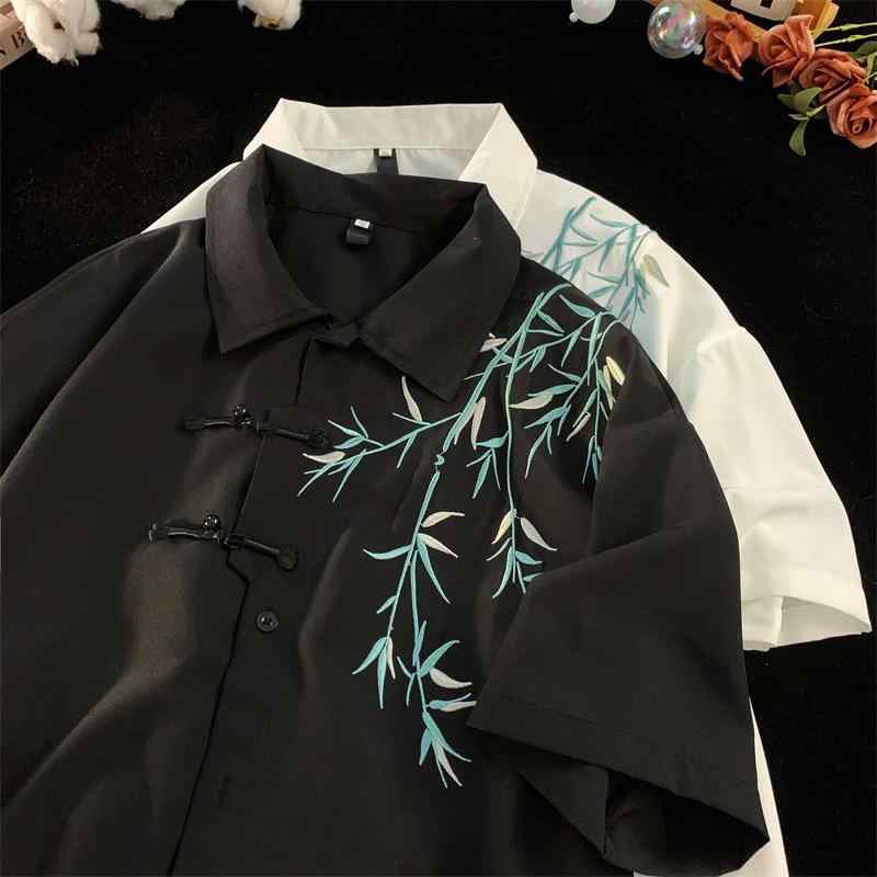 メンズ ファッション 服 男性用 オシャレ シンプル 大人 かっこいい 大きいサイズ ストリート 紳士服 半袖 シャツ 夏 ハイエンド 漢服 唐 スーツ ジャケット