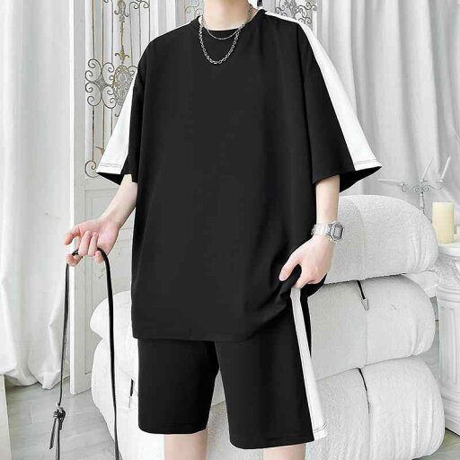 メンズ ファッション 服 男性用 オシャレ シンプル 大人 かっこいい 大きいサイズ ストリート 紳士服 T シャツ 半袖 夏 アメリカン レトロ ストライプ スポーツ トレーニング ウェア スーツ セット メンズ ファッション 服 男性用 オシャレ シンプル 大人 かっこいい 大きいサイズ ストリート 紳士服 T シャツ 半袖 夏 アメリカン レトロ ストライプ スポーツ トレーニング ウェア スーツ セット