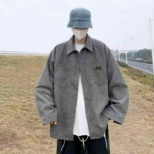 メンズ ファッション 服 男性用 オシャレ シンプル 大人 かっこいい 大きいサイズ ストリート 紳士服 アメリカン レトロ グレー コーデュロイシャツ 春秋 ウェア 長袖 シャツ ジャケット メンズ ファッション 服 男性用 オシャレ シンプル 大人 かっこいい 大きいサイズ ストリート 紳士服 アメリカン レトロ グレー コーデュロイシャツ 春秋 ウェア 長袖 シャツ ジャケット
