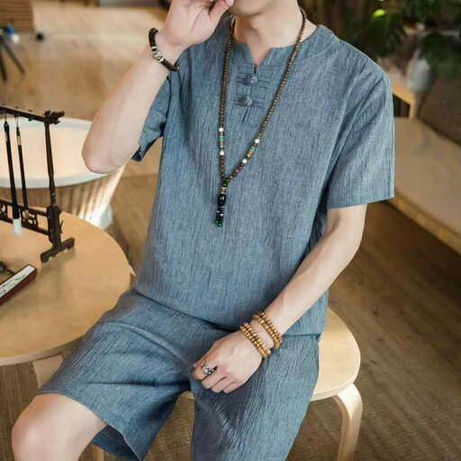 メンズ ファッション 服 男性用 オシャレ シンプル 大人 かっこいい 大きいサイズ ストリート 紳士服 夏 スーツ リネン 半袖 T シャツ 綿 セット レトロ ボタン 唐 漢服 メンズ ファッション 服 男性用 オシャレ シンプル 大人 かっこいい 大きいサイズ ストリート 紳士服 夏 スーツ リネン 半袖 T シャツ 綿 セット レトロ ボタン 唐 漢服