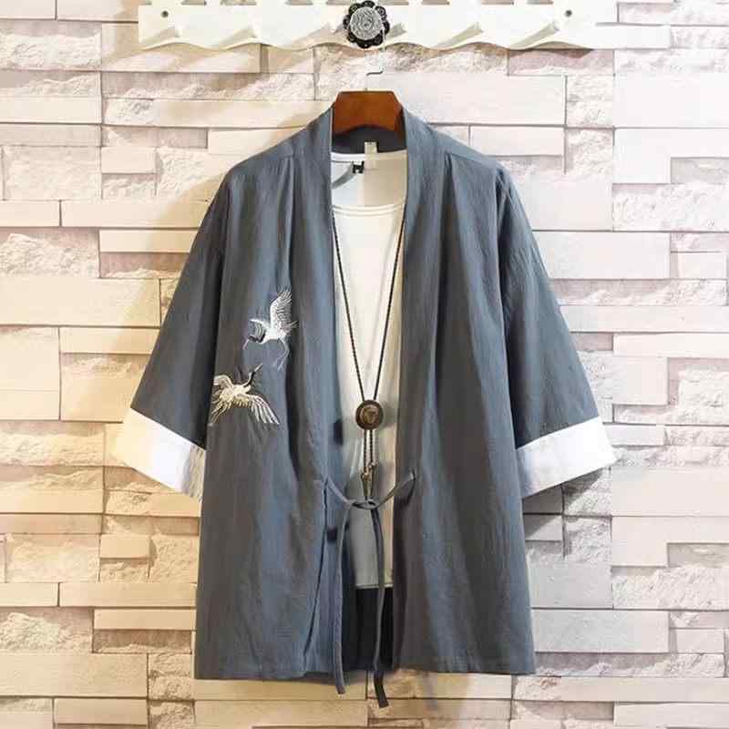 メンズ ファッション 服 男性用 オシャレ シンプル 大人 かっこいい 大きいサイズ ストリート 紳士服 リネン T シャツ 夏 レトロ スタイル 道教 ローブ 唐装 漢服 綿 ジャケット