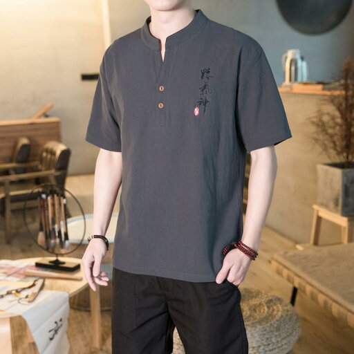 メンズ ファッション 服 男性用 オシャレ シンプル 大人 かっこいい 大きいサイズ ストリート 紳士服 綿 リネン T シャツ 半袖 トップス レトロ 夏 唐 スーツ メンズ ファッション 服 男性用 オシャレ シンプル 大人 かっこいい 大きいサイズ ストリート 紳士服 綿 リネン T シャツ 半袖 トップス レトロ 夏 唐 スーツ