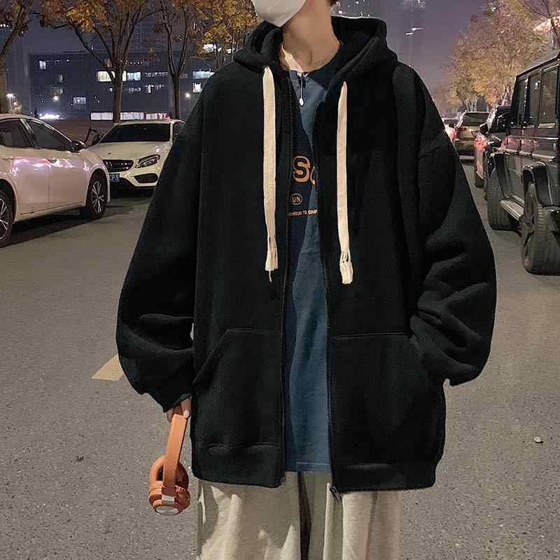 Other - メンズ ファッション 服 男性用 オシャレ シンプル 大人 かっこいい 大きいサイズ ストリート 紳士服 ロープ カーディガン スウェットシャツ 春秋 フード付き ジャケット スタイル トップス