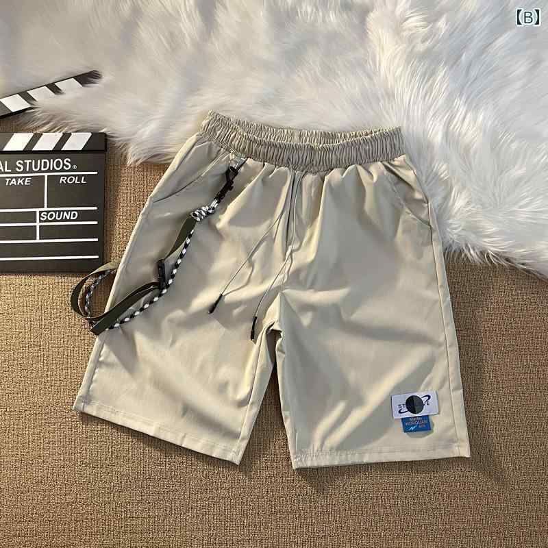 メンズ ファッション 服 男性用 オシャレ シンプル 大人 かっこいい 大きいサイズ ストリート 紳士服 カジュアル パンツ ストリート レトロ 五分丈 トレート サマー ミドル丈