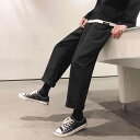 メンズ ファッション 服 男性用 オシャレ シンプル 大人 かっこいい 大きいサイズ ストリート 紳士服 パンツ 韓国スタイル カジュアル ストレート ゆったり 快適 ワイド 九分丈 ドロップ スーツ