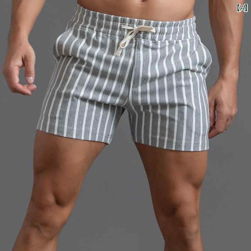 メンズ ファッション 服 男性用 オシャレ シンプル 大人 かっこいい 大きいサイズ ストリート 紳士服 ファッション 綿 スポーツ パンツ 縦縞