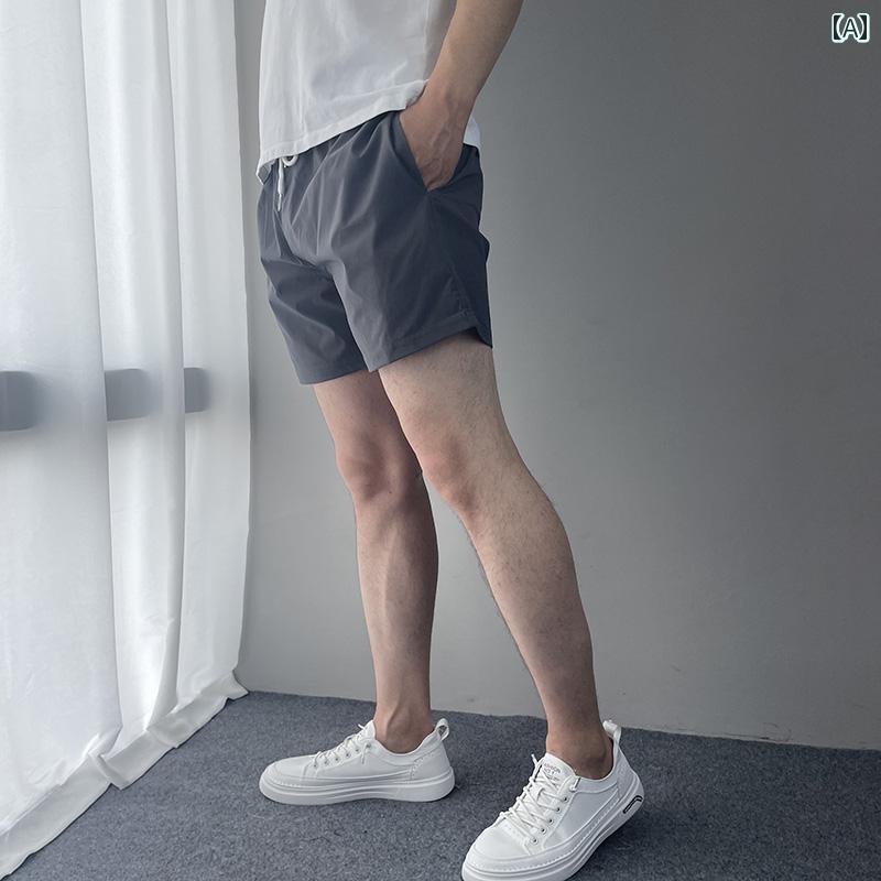 メンズ ファッション 服 男性用 オシャレ シンプル 大人 かっこいい 大きいサイズ ストリート 紳士服 速乾 パンツ 夏 薄手 スリム カジュアル アウター ビーチ