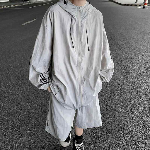 メンズ ファッション 服 男性用 オシャレ シンプル 大人 かっこいい 大きいサイズ ストリート 紳士服 薄手 ラグラン ストライプ 日焼け防止 ジャケット スーツ フード ストレート パンツ セット カジュアル メンズ ファッション 服 男性用 オシャレ シンプル 大人 かっこいい 大きいサイズ ストリート 紳士服 薄手 ラグラン ストライプ 日焼け防止 ジャケット スーツ フード ストレート パンツ セット カジュアル