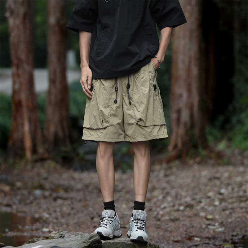 工装短裤 - メンズ ファッション 服 男性用 オシャレ シンプル 大人 かっこいい 大きいサイズ ストリート 紳士服 薄手 速乾 カーゴ パンツ 夏 ファッション カジュアル 冷感 ストレート 五分丈 スポーツ パンツ