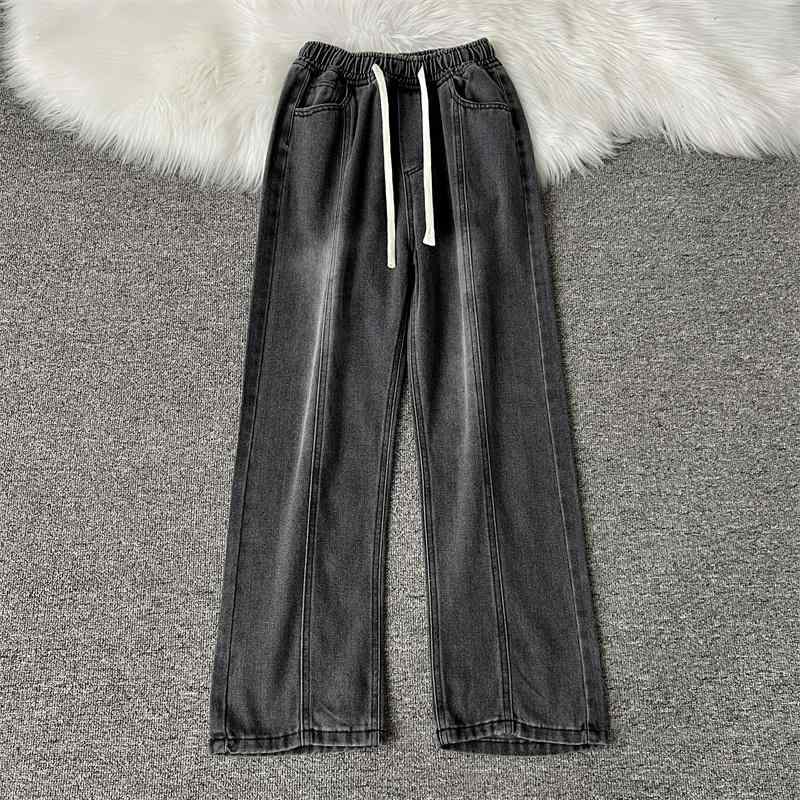 メンズ ファッション 服 男性用 オシャレ シンプル 大人 かっこいい 大きいサイズ ストリート 紳士服 アメリカン ストリート ダメージ 加工 ストレッチ ウエスト ジーンズ ウォッシュ タイダイ柄 ストレート レッグ パンツ