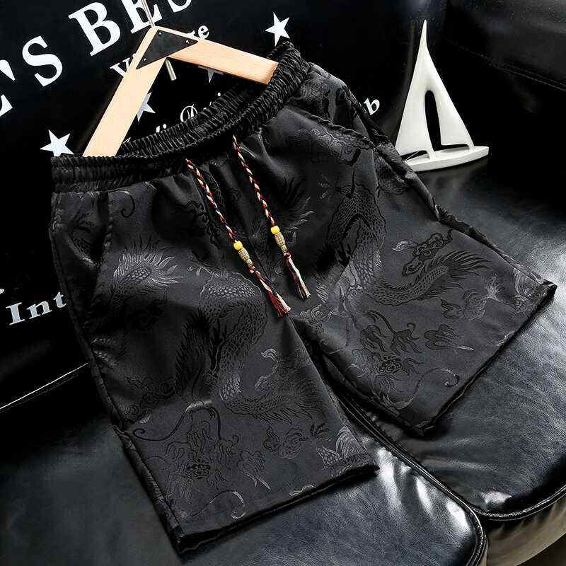 メンズ ファッション 服 男性用 オシャレ シンプル 大人 かっこいい 大きいサイズ ストリート 紳士服 ドラゴン 冷感 パンツ 夏 ファッション ゆったり カジュアル 五分丈