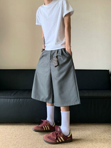 メンズ ファッション 服 男性用 オシャレ シンプル 大人 かっこいい 大きいサイズ ストリート 紳士服 夏 シンプル クロップド パンツ カジュアル レトロ ワイド レッグ パンツ メンズ ファッション 服 男性用 オシャレ シンプル 大人 かっこいい 大きいサイズ ストリート 紳士服 夏 シンプル クロップド パンツ カジュアル レトロ ワイド レッグ パンツ