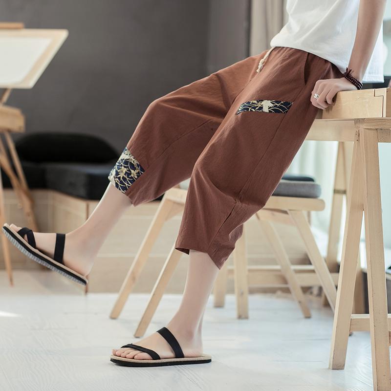 メンズ ファッション 服 男性用 オシャレ シンプル 大人 かっこいい 大きいサイズ ストリート 紳士服 綿麻 パンツ 夏 薄手 ゆったり カジュアル アンティーク ワイド