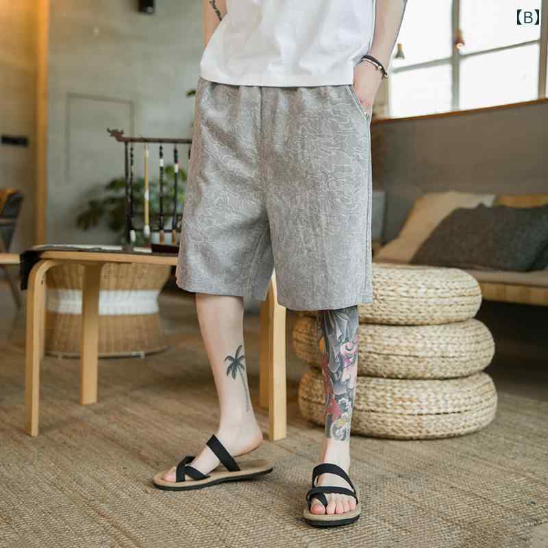 メンズ ファッション 服 男性用 オシャレ シンプル 大人 かっこいい 大きいサイズ ストリート 紳士服 冷感 パンツ 夏 薄手 ハーフ ビーチ