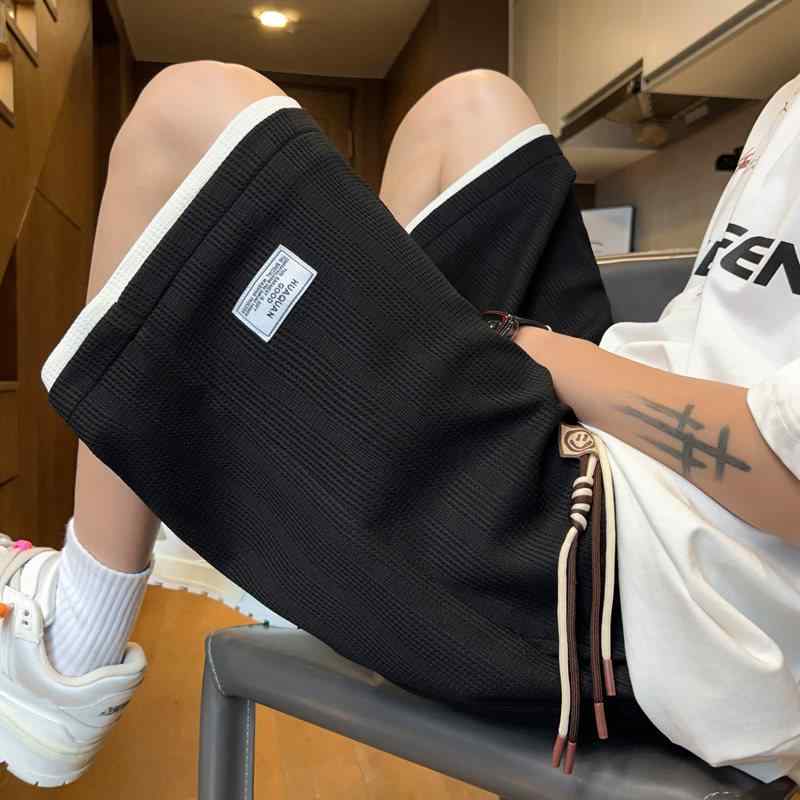 メンズ ファッション 服 男性用 オシャレ シンプル 大人 かっこいい 大きいサイズ ストリート 紳士服 夏 フェイク パンツ ファッション ストレート アウター 五分丈 薄手 カジュアル スーツ