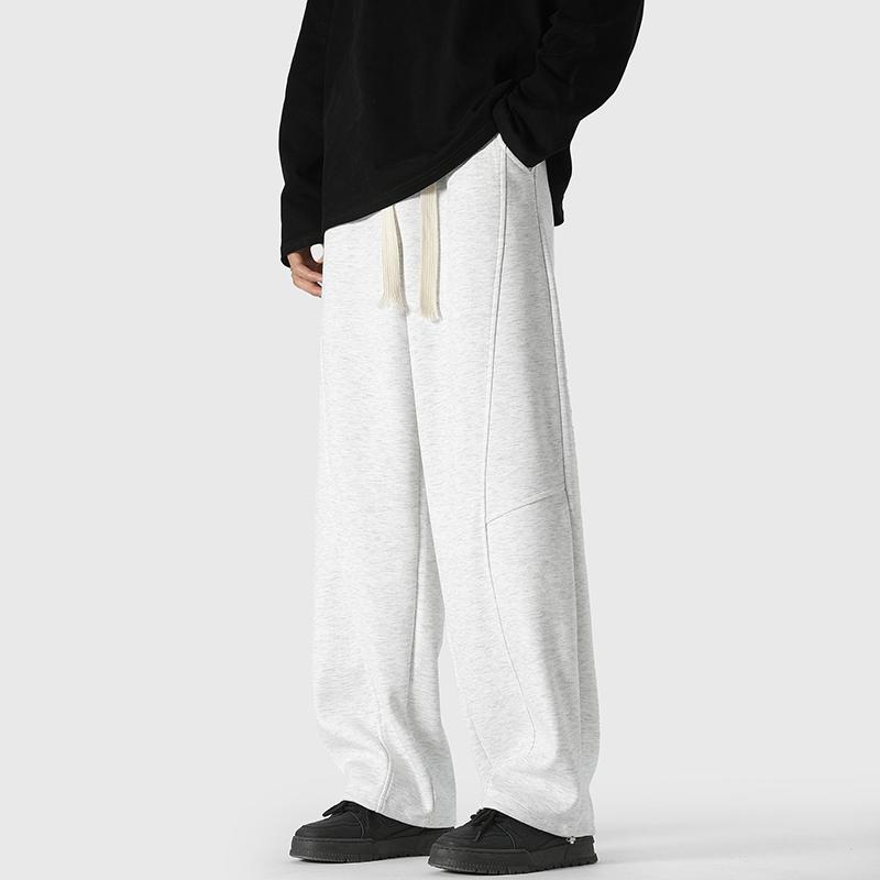 Pants - メンズ ファッション 服 男性用 オシャレ シンプル 大人 かっこいい 大きいサイズ ストリート 紳士服 スーツ スウェット パンツ 夏 薄手 ストリート ストレート ワイド レッグ パンツ カジュアル