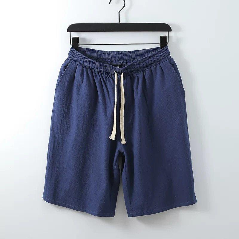 Cotton Pants - メンズ ファッション 服 男性用 オシャレ シンプル 大人 かっこいい 大きいサイズ ストリート 紳士服 夏 綿 リネン パンツ コットン カジュアル ミッド 吸汗性 通気性 五分丈