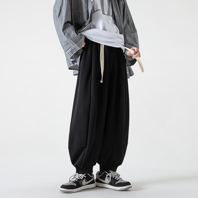 メンズ ファッション 服 男性用 オシャレ シンプル 大人 かっこいい 大きいサイズ ストリート 紳士服 スウェット パンツ ランタン カジュアル 秋 冬 ベルベット レッグ スーツ