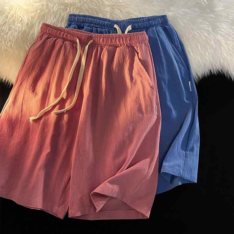 メンズ ファッション 服 男性用 オシャレ シンプル 大人 かっこいい 大きいサイズ ストリート 紳士服 サマー リネン カジュアル パンツ レトロ ホーム ランニング スーツ コットンリネン ハーフ