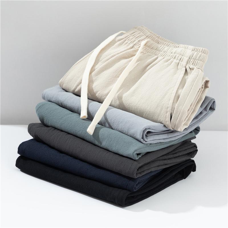 メンズ ファッション 服 男性用 オシャレ シンプル 大人 かっこいい 大きいサイズ ストリート 紳士服 リネン カジュアル パンツ ストレート 夏 綿麻 薄手