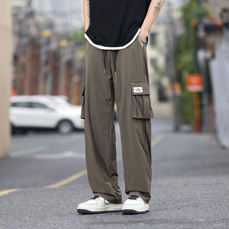 メンズ ファッション 服 男性用 オシャレ シンプル 大人 かっこいい 大きいサイズ ストリート 紳士服 薄手 アサルト パンツ ストレート 春秋 ゆったり 快適 アメカジ ロング