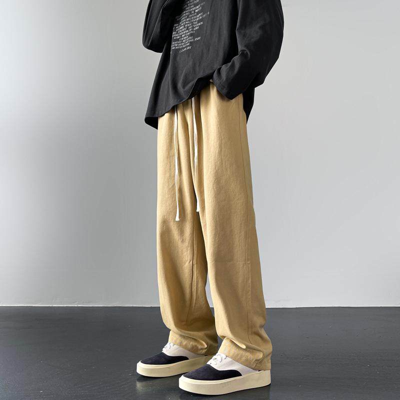 メンズ ファッション 服 男性用 オシャレ シンプル 大人 かっこいい 大きいサイズ ストリート 紳士服 ストレート 春 ワイド レッグ パンツ カジュアル