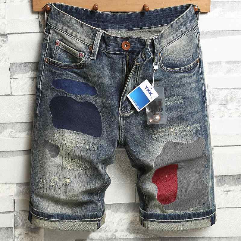 Short, Half Pants - メンズ ファッション 服 男性用 オシャレ シンプル 大人 かっこいい 大きいサイズ ストリート 紳士服 カジュアル デニム パンツ 五分丈 パンツ 夏 カラー ミディアム