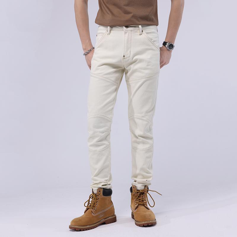 Easy-Fit Pants - メンズ ファッション 服 男性用 オシャレ シンプル 大人 かっこいい 大きいサイズ ストリート 紳士服 アメリカン オフ ホワイト ジーンズ 春秋 ファッション スリム ストレート ロング パンツ カジュアル 夏 ライダース