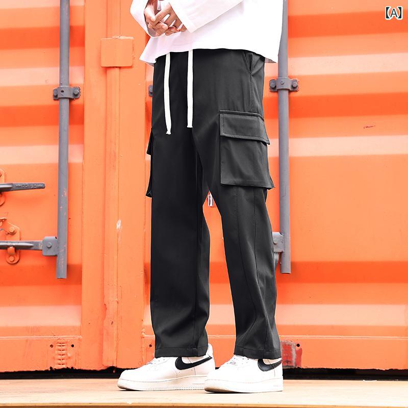 メンズ ファッション 服 男性用 オシャレ シンプル 大人 かっこいい 大きいサイズ ストリート 紳士服 マルチ ケット ストレート パンツ 夏 薄手 スーツ 冷感 カジュアル