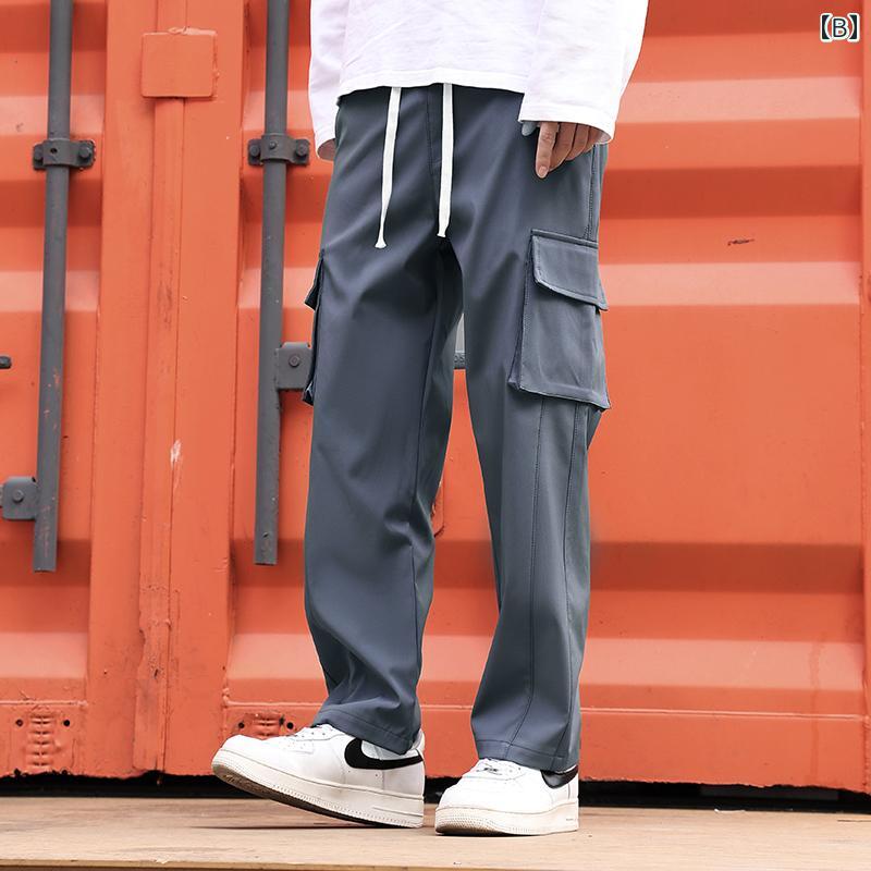 メンズ ファッション 服 男性用 オシャレ シンプル 大人 かっこいい 大きいサイズ ストリート 紳士服 マルチ ケット ストレート パンツ 夏 薄手 スーツ 冷感 カジュアル