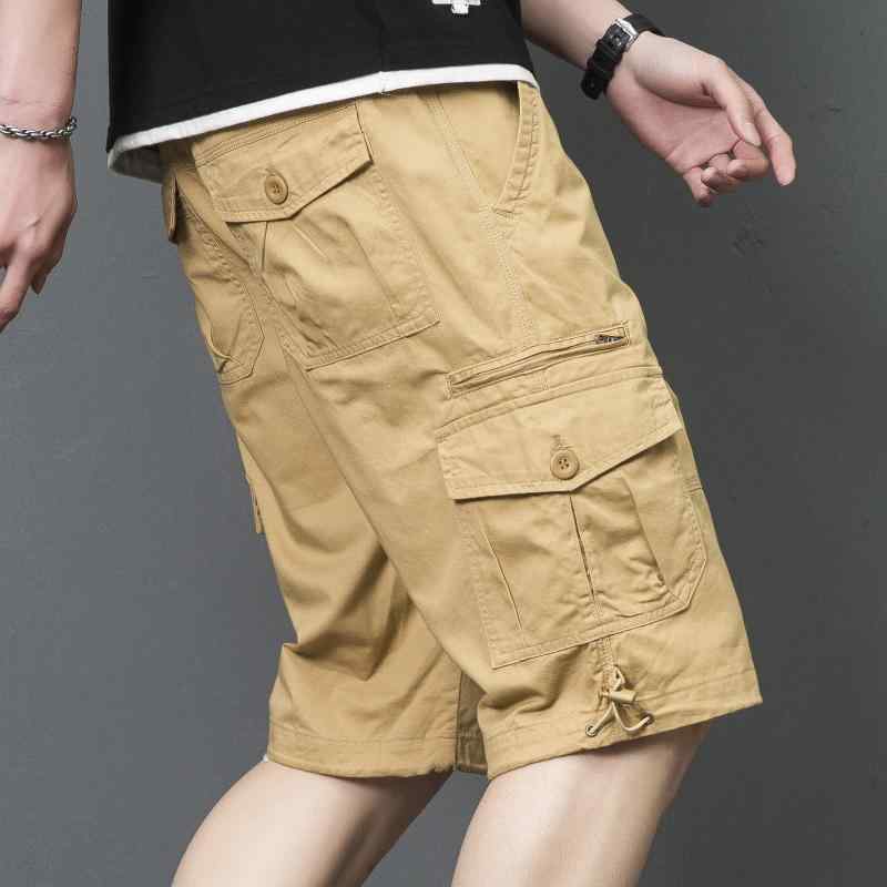 Cotton Pants - メンズ ファッション 服 男性用 オシャレ シンプル 大人 かっこいい 大きいサイズ ストリート 紳士服 綿 マルチ ケット カーゴ パンツ 夏 薄手 五分丈 パンツ ミディアム アウトドア