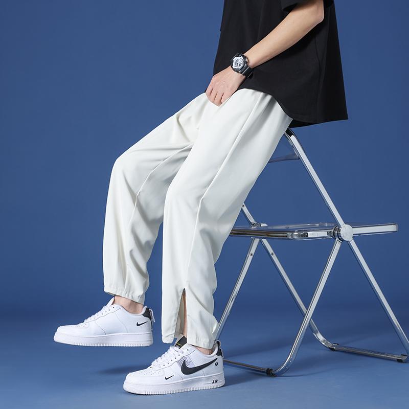 メンズ ファッション 服 男性用 オシャレ シンプル 大人 かっこいい 大きいサイズ ストリート 紳士服 ズボン 夏 薄手 ゆったり パンツ 冷感 スーツ カジュアル