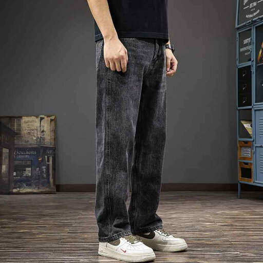 メンズ ファッション 服 男性用 オシャレ シンプル 大人 かっこいい ストリート 黒 グレー ワイドレッグ ジーンズ アメリカン レトロ ウォッシュ加工 ゆったり 大きいサイズ ストレート パンツ ズボン 履物 メンズ ファッション 服 男性用 オシャレ シンプル 大人 かっこいい ストリート 黒 グレー ワイドレッグ ジーンズ アメリカン レトロ ウォッシュ加工 ゆったり 大きいサイズ ストレート パンツ ズボン 履物