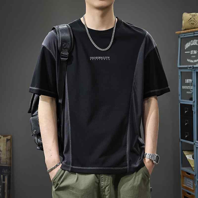 Rakuten - メンズ ファッション 服 男性用 オシャレ シンプル 大人 かっこいい ストリート 夏 テンセル 半袖 Tシャツ ラウンドネック