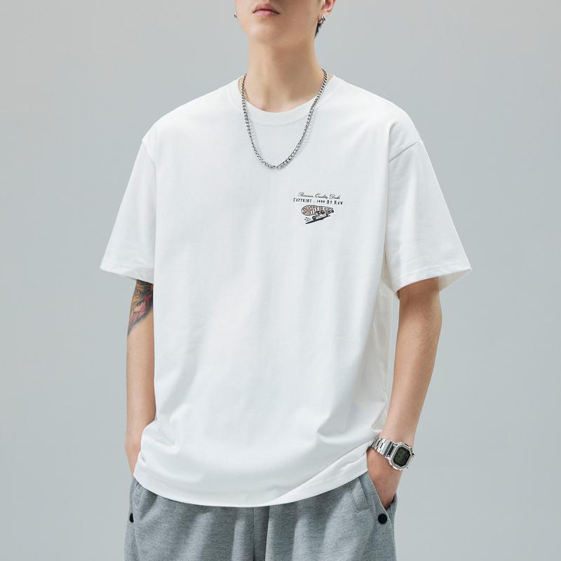 Garments - メンズ ファッション 服 男性用 オシャレ シンプル 大人 かっこいい 大きいサイズ ストリート 紳士服 T シャツ 夏 厚手 綿 快 トップス ファッション プリント 服