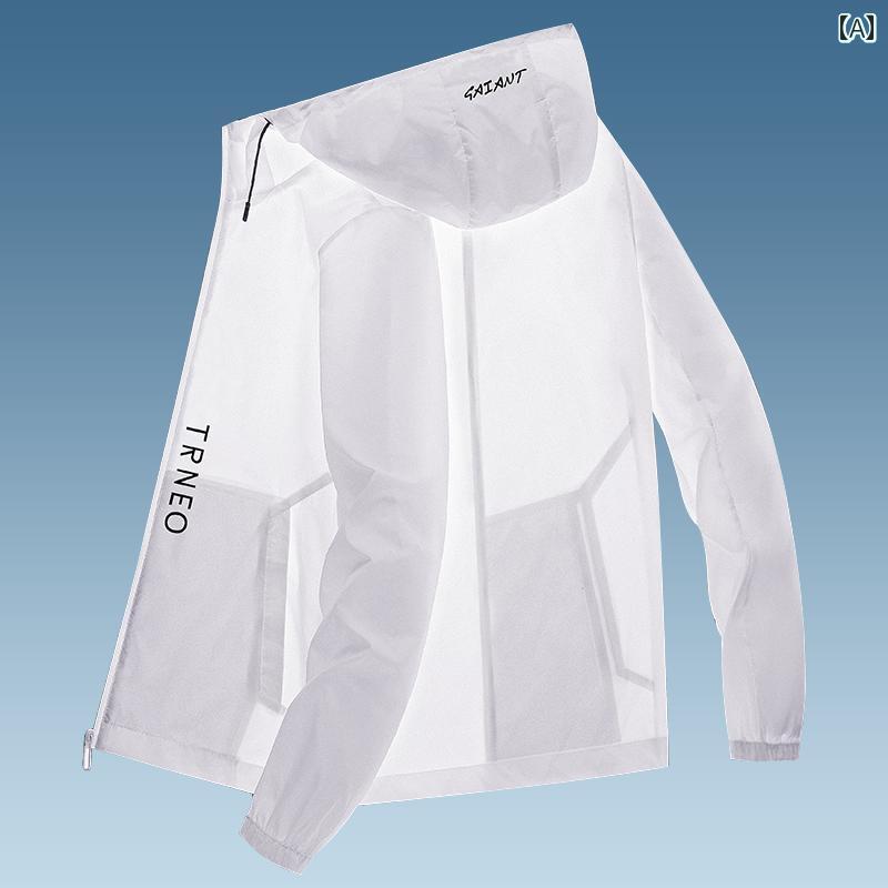 メンズ ファッション 服 男性用 オシャレ シンプル 大人 かっこいい 大きいサイズ ストリート 紳士服 ピックアップ UPF 50 冷感 日焼け防止 服 薄型 通気性 サイクリング ジャケット